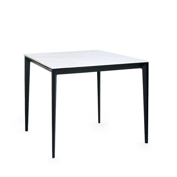 Miami 4 Seater Square Dining Table, Stone - image 1