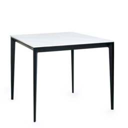 Miami 4 Seater Square Dining Table, Stone - thumbnail 3