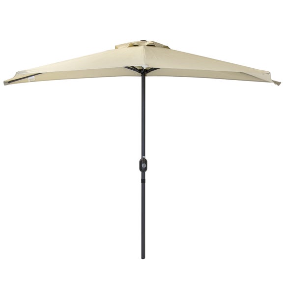Charles Bentley 2.7m Half Balcony Parasol With Crank - image 1