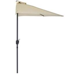 Charles Bentley 2.7m Half Balcony Parasol With Crank - thumbnail 3