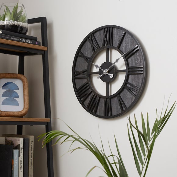 Fulton Industrial Skeleton Wall Clock - image 1