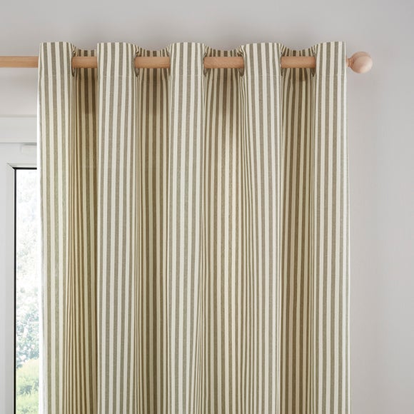 Linford Stripe Unlined Eyelet Curtains - image 1