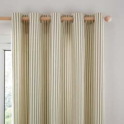 Linford Stripe Unlined Eyelet Curtains