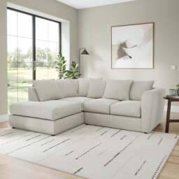 Blake Soft Texture Chenille Corner Chaise Sofa - thumbnail 1