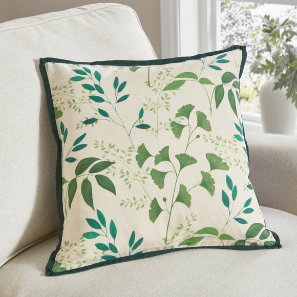 Green Leaves Square Cushion Cover - image 1