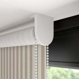 Linford Stripe Fire Retardant Daylight Made to Measure Roller Blind - thumbnail 3