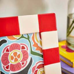 Striped Ceramic Photo Frame - thumbnail 3