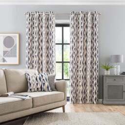 Elements Triangles Eyelet Curtains - thumbnail 2