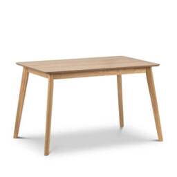 Boden 4 Seater Rectangular Dining Table with 4 Ibsen Chairs, Oak Veneer - thumbnail 2
