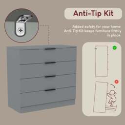 Hayes 4 Drawer Chest - thumbnail 5