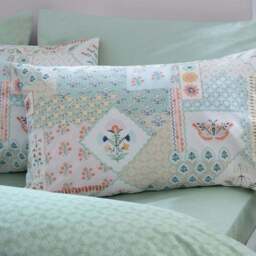 Catherine Lansfield Folk Patchwork Polycotton Duvet Cover & Pillowcase Set - thumbnail 2