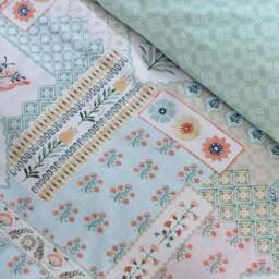 Catherine Lansfield Folk Patchwork Polycotton Duvet Cover & Pillowcase Set - thumbnail 4