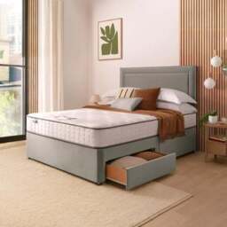 Silentnight Divan Bed With Malvern Velvet Headboard and 800 Pocket Sprung Mattress - thumbnail 3