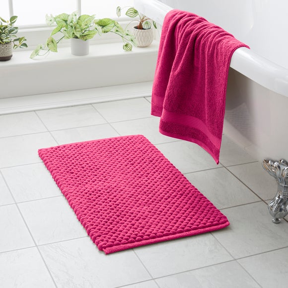 Recycled Polyester and Cotton Pebble Bath Mat - image 1
