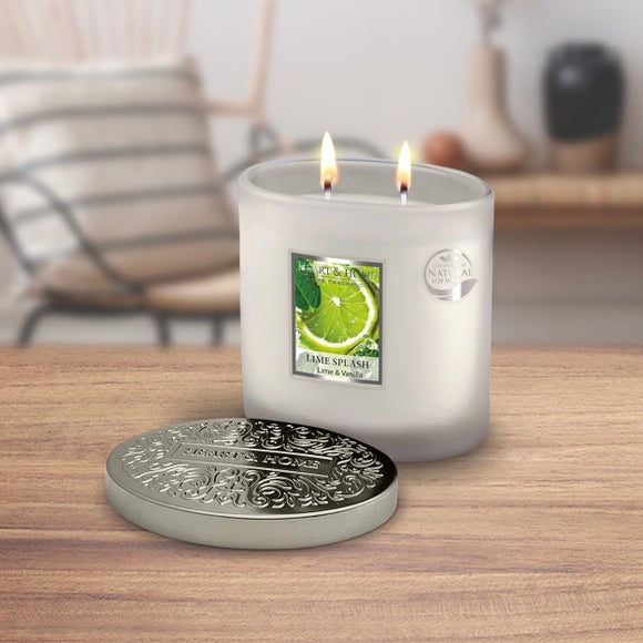 Heart and Home Ellipse Lime Splash Multi Wick Candle - image 1