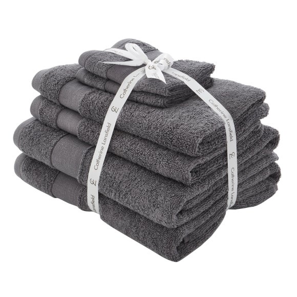 Catherine Lansfield Anti Bacterial 6 Piece Towel Bale - image 1