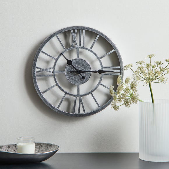 Skeleton Industrial Indoor Outdoor Wall Clock - image 1