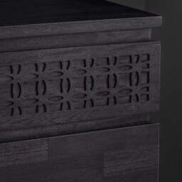 Baytown Boutique 4 Drawer Chest, Black - thumbnail 3