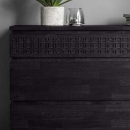 Baytown Boutique 4 Drawer Chest, Black - thumbnail 4