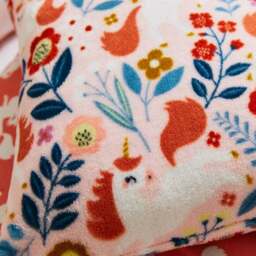 Unicorn Fleece Cushion - thumbnail 2