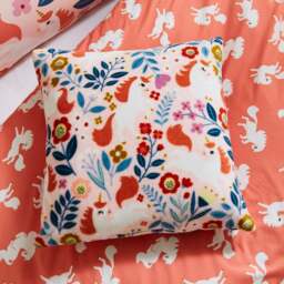 Unicorn Fleece Cushion - thumbnail 1