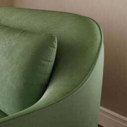 Jessie Velvet Compact 3 Seater Sofa - thumbnail 3