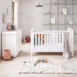 Babymore Velvet Deluxe 2 Piece Nursery Furniture Set - thumbnail 2