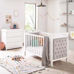 Babymore Velvet Deluxe 2 Piece Nursery Furniture Set - thumbnail 1