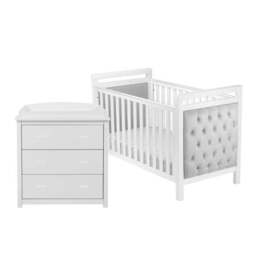 Babymore Velvet Deluxe 2 Piece Nursery Furniture Set - thumbnail 5
