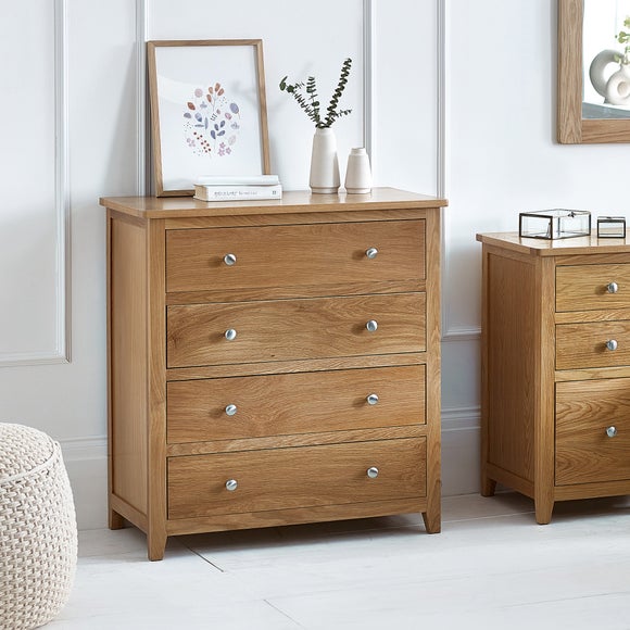 Jenkins 4 Drawer Chest, Oak - image 1