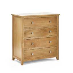 Jenkins 4 Drawer Chest, Oak - thumbnail 2