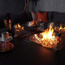 Mayfair 8 Seater 6 Piece Lounge Set with Square Firepit - thumbnail 4