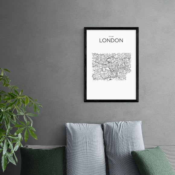 East End Prints City Map London Print - image 1