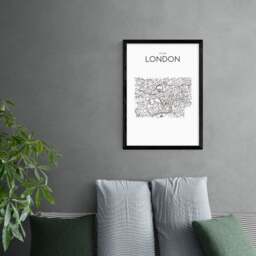 East End Prints City Map London Print - thumbnail 1