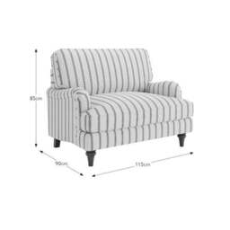 Beatrice II Folkstone Stripe Snuggle Chair - thumbnail 6