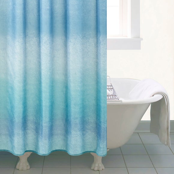Ombre Blue Shower Curtain - image 1