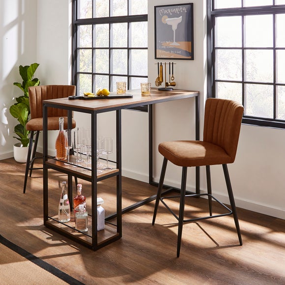 Taylor Counter Height Bar Stool, Faux Leather - image 1