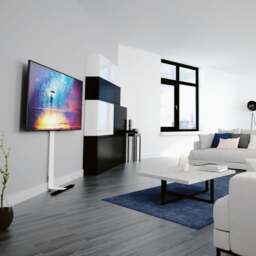 "AVF Against the Wall TV Floor Mount for TVs up to 80"""