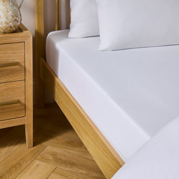 Simply Brushed Cotton 28cm Fitted Sheet - image 1