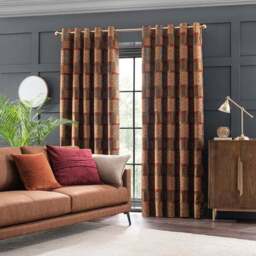 Prague Chenille Eyelet Curtains - thumbnail 2