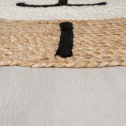 Jute Lion Round Rug - thumbnail 4