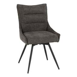 Lewis Set of 2 Swivel Dining Chairs, Fabric - thumbnail 4