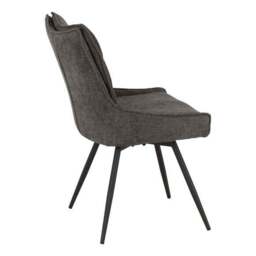 Lewis Set of 2 Swivel Dining Chairs, Fabric - thumbnail 6