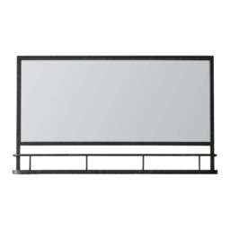 Argentine Rectangle Overmantel Wall Mirror with Shelf - thumbnail 2
