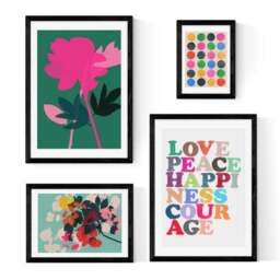 Set of 4 East End Prints Happiness Prints - thumbnail 2