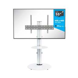 "Eno Pedestal TV Stand with Shelf for TVs up to 55""" - thumbnail 3