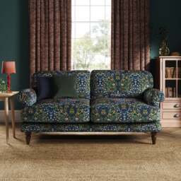 Jolene William Morris Blackthorn Print Velvet 3 Seater Sofa - thumbnail 1