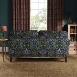 Jolene William Morris Blackthorn Print Velvet 3 Seater Sofa - thumbnail 3