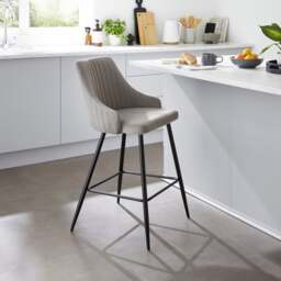 Shea Counter Height Barstool, Velvet