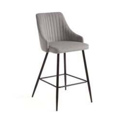 Shea Counter Height Barstool, Velvet - thumbnail 5